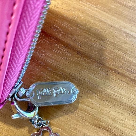 Folli Follie Pink Patent Leather Zip Around Wallet - Picture 5 of 11